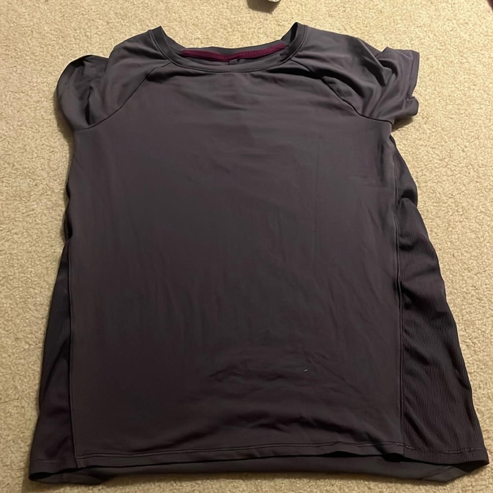Athletic short sleeve top, purple, size youth XL